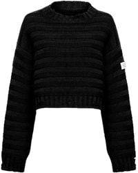 MM6 by Maison Margiela - Numbers-Patch Distressed Jumper - Lyst