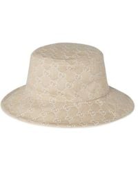 Gucci - Gg Denim Bucket Hat With Horsebit - Lyst