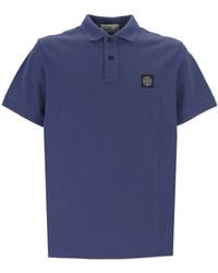 Stone Island - Piqué Polo Shirt - Lyst
