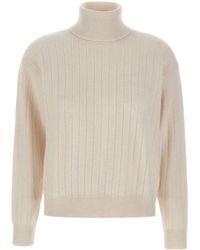 Eleventy - Ribbed Turtleneck Knitwear - Lyst