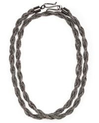 Fabiana Filippi - Braided Effect Necklace - Lyst