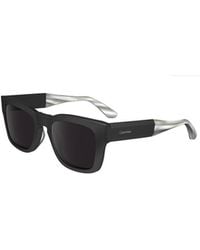 Calvin Klein - Rectangular Frame Sunglasses - Lyst