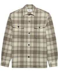 Ami Paris - Checked Buttoned-Up Overshirt - Lyst