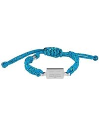 Balenciaga - Braided Logo Bracelet - Lyst
