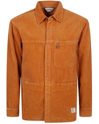 Aspesi - Long-Sleeved Corduroy Shirt - Lyst