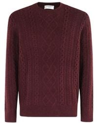 Paolo Pecora - Cable-Knit Crewneck Knitwear - Lyst