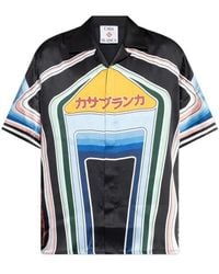 CASABLANCA - Graphic Mountain Graphic-Print Shirt - Lyst