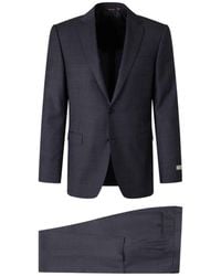Canali - Long-Sleeved Suit Jacket And Trousers Two-Piece Set - Lyst