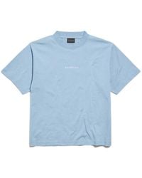 Balenciaga - Logo Printed Crewneck T-Shirt - Lyst