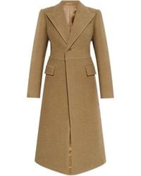Burberry - Single Breasted Notched Lapels Coat - Lyst