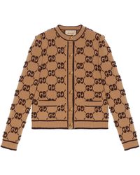 Gucci - Gg Jacquard Button-Up Cardigan - Lyst