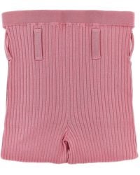 Prada - Ribbed Leggings - Lyst
