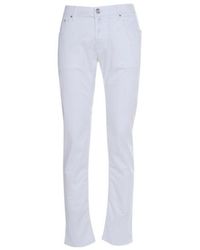 Jacob Cohen - Nick Logo Patch Straight-Leg Trousers - Lyst
