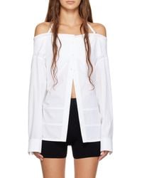 Jacquemus - La Chemise Peplo Off-The-Shoulder Shirt - Lyst