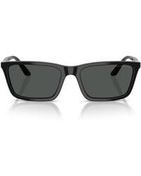 Emporio Armani - Rectangle-Frame Sunglasses - Lyst
