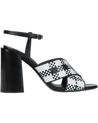 Burberry - Two-Tone High-Heel Sandals - Lyst