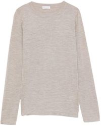 Brunello Cucinelli - Long-Sleeve Round-Neck Sweater - Lyst