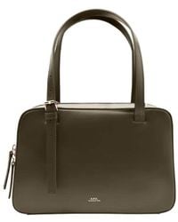 A.P.C. - Structured Leather Shoulder Bag - Lyst