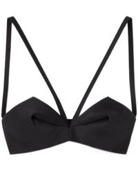 Versace - Pleated Bustier Top - Lyst
