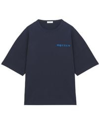 McQueen - Oversized Logo T-Shirt - Lyst