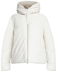 Jil Sander - Logo Hooded Down Jacket - Lyst