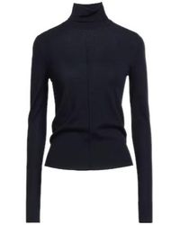 Chloé - Solid Wool Turtleneck Long-Sleeve Top - Lyst