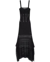 McQueen - Viscose Knit Lace Dress - Lyst