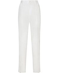 Dolce & Gabbana - Logo Patch Tailored Trousers - Lyst