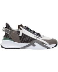 Fendi - Flow Ff Jacquard Sneakers - Lyst
