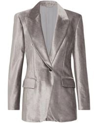 Brunello Cucinelli - Single-Breasted Long Sleeved Blazer - Lyst