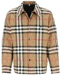 Burberry - Plaid Single-Breasted Long-Sleeved Cotton Coat - Lyst