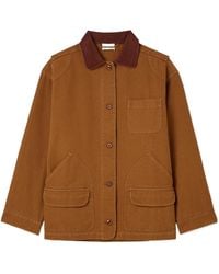 Doen - Pascual Corduroy-Trimmed Cotton-Canvas Jacket - Lyst