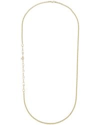 McQueen - Logo Lettering Chained Embellished Necklace - Lyst