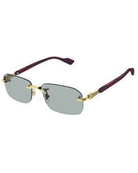 Gucci - Eyewear Rectangular Frame Sunglasses - Lyst