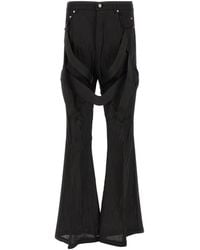 Rick Owens - Megastrapped Flared Jeans - Lyst