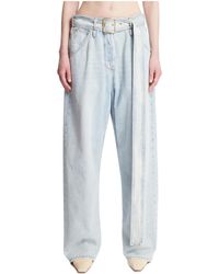 DARKPARK - Dalila Belted Relaxed Jeans - Lyst