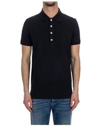 Balmain - Monogram-Pattern Piqué Short-Sleeved Polo Shirt - Lyst