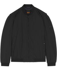 BOSS - Long-Sleeved Waterproof Bomber Casual Jacket - Lyst