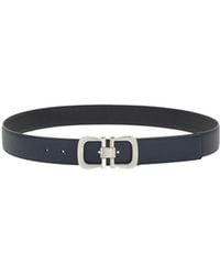 Ferragamo - Ferragamo Leather Gancini Buckle Belt - Lyst