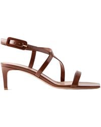 Gianvito Rossi - Square-Headed High-Heeled Sandals - Lyst