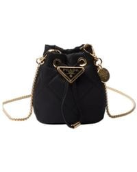 Prada - Logo Drawstring Mini Bag - Lyst