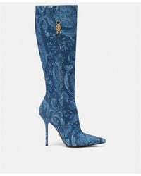 Versace - Barocco Medusa '95 Square-Toe Boots - Lyst