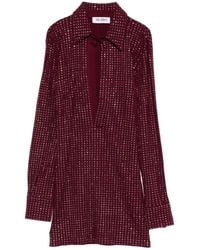 The Attico - The Embellished Long-Sleeved Dress - Lyst