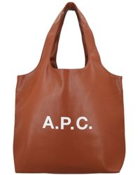 A.P.C. - Backpack With Shoulder Strap - Lyst