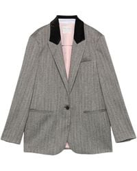 forte_forte - Long-Sleeve Blazer - Lyst