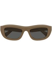 Bottega Veneta - Eyewear Rectangular Frame Sunglasses - Lyst