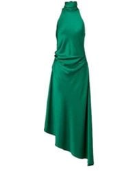Jonathan Simkhai - Monica Asymmetric Satin Midi Dress - Lyst