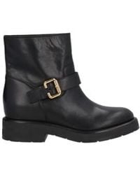 Chloé - Round-Toe Low-Heel Ankle Boots - Lyst