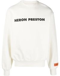Heron Preston - Logo Printed Crewneck Sweatshirt - Lyst
