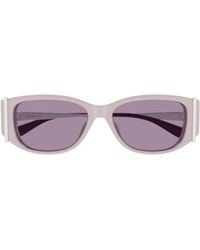 McQueen - Eyewear Oval Frame Sunglasses - Lyst